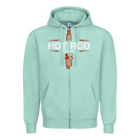 Seafoam hot rod garage custom retro classic car spark plug t shirt Zipper Hoodie - linhVisuals