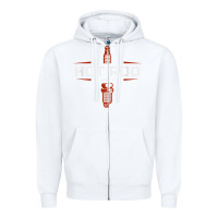 White hot rod garage custom retro classic car spark plug t shirt Zipper Hoodie - linhVisuals
