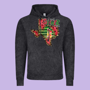 Sweet Summer Time Texas Vintage Hoodie Designed By Cowhidedigitalart
