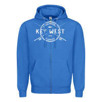 True Royal key west fl vintage crossed fishing rods t shirt Zipper Hoodie - linhVisuals