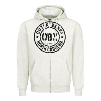 Oatmeal Heather jcombs outer banks, obx, nc t shirt Zipper Hoodie - linhVisuals