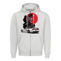 Dove Grey jdm nsx car tuning japan samurai drift import pullover hoodie Zipper Hoodie - linhVisuals