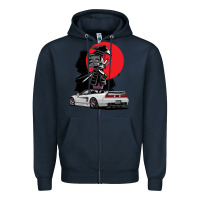 Navy jdm nsx car tuning japan samurai drift import pullover hoodie Zipper Hoodie - linhVisuals