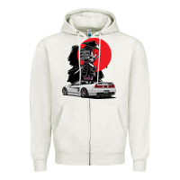 Oatmeal Heather jdm nsx car tuning japan samurai drift import pullover hoodie Zipper Hoodie - linhVisuals