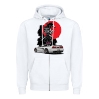 White jdm nsx car tuning japan samurai drift import pullover hoodie Zipper Hoodie - linhVisuals