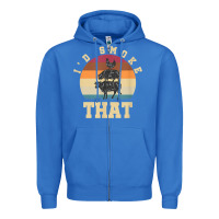 True Royal id smoke that funny smoked pork meat lover bbq gift barbecue t shirt Zipper Hoodie - linhVisuals