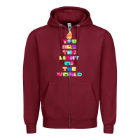 Burgundy light of the world godspell inspired musical theater t shirt Zipper Hoodie - linhVisuals