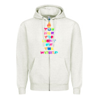 Oatmeal Heather light of the world godspell inspired musical theater t shirt Zipper Hoodie - linhVisuals