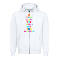 White light of the world godspell inspired musical theater t shirt Zipper Hoodie - linhVisuals