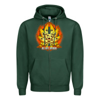 Sports Green biblically accurate angel meme ophanim be not afraid t shirt Zipper Hoodie - linhVisuals