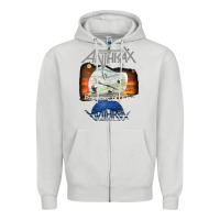 Dove Grey anthrax – persistence of time 30th anniversary tank top Zipper Hoodie - linhVisuals