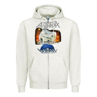 Oatmeal Heather anthrax – persistence of time 30th anniversary tank top Zipper Hoodie - linhVisuals