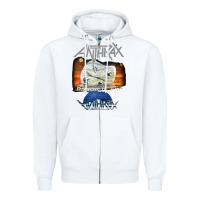 White anthrax – persistence of time 30th anniversary tank top Zipper Hoodie - linhVisuals