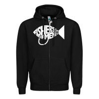 Black matching church christian group bible verse fishers of men pullover ho Zipper Hoodie - linhVisuals