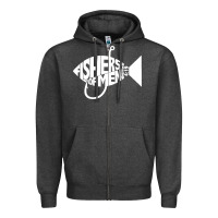 Charcoal Heather matching church christian group bible verse fishers of men pullover ho Zipper Hoodie - linhVisuals