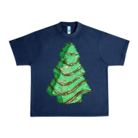 Navy green christmas cake Urban Heavy Tee - FaDigitalArtStudio