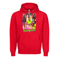 Red The Fresh Prince of Bel-Air Zipper Hoodie - linhVisuals