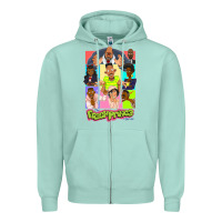 Seafoam The Fresh Prince of Bel-Air Zipper Hoodie - linhVisuals