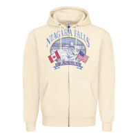 Sandshell americana niagara falls scene canada america flags sweatshirt Zipper Hoodie - linhVisuals