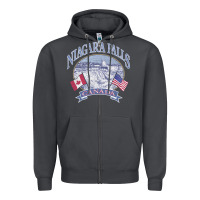 Smoke americana niagara falls scene canada america flags sweatshirt Zipper Hoodie - linhVisuals