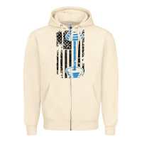 Sandshell american flag gym and fitness  weight lifting gift t shirt Zipper Hoodie - linhVisuals