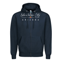 Navy lake havasu city, arizona pullover hoodie Zipper Hoodie - linhVisuals