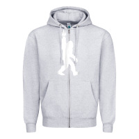 Heather Grey funny bigfoot middle finger for squatch believers t shirt Zipper Hoodie - linhVisuals