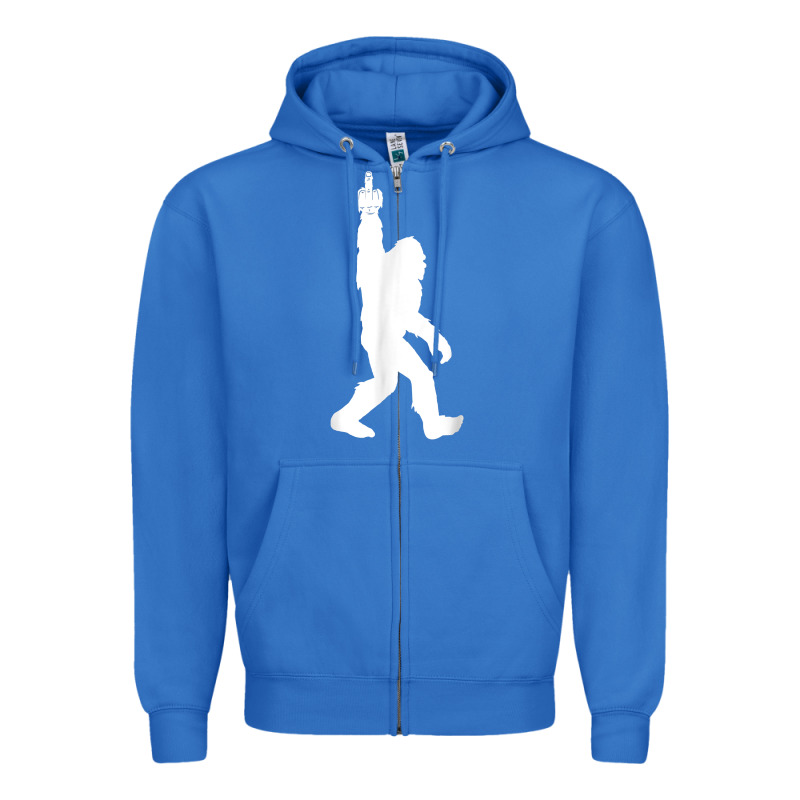 Funny Bigfoot Middle Finger For Squatch Believers T Shirt Zipper Hoodie by linhVisuals | Teevron