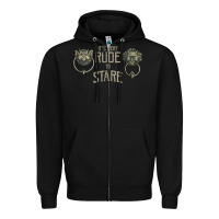 Black it's very rude to stare labyrinth door knocker tank top Zipper Hoodie - linhVisuals