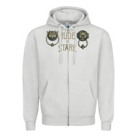 Dove Grey it's very rude to stare labyrinth door knocker tank top Zipper Hoodie - linhVisuals