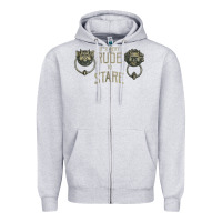Heather Grey it's very rude to stare labyrinth door knocker tank top Zipper Hoodie - linhVisuals