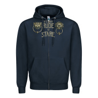 Navy it's very rude to stare labyrinth door knocker tank top Zipper Hoodie - linhVisuals