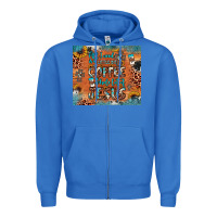 True Royal all i need is a little bit of coffee and o whole lot of jesus Zipper Hoodie - JahusDesignShop