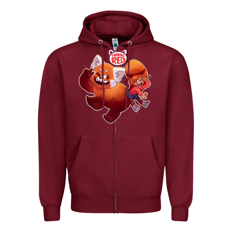 Turning Red Merch Zipper Hoodie by linhVisuals | Teevron