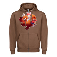 Chestnut turning red Merch Zipper Hoodie - linhVisuals
