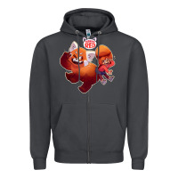 Smoke turning red Merch Zipper Hoodie - linhVisuals