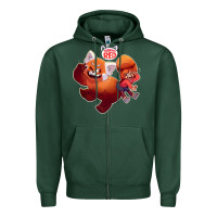 Sports Green turning red Merch Zipper Hoodie - linhVisuals