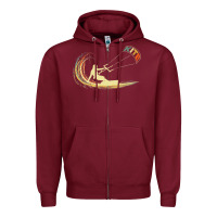 Burgundy kite kiteboarding kiting kitesurfing kitesurf gift premium t shirt Zipper Hoodie - linhVisuals