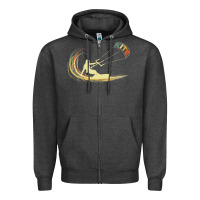 Charcoal Heather kite kiteboarding kiting kitesurfing kitesurf gift premium t shirt Zipper Hoodie - linhVisuals