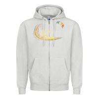 Dove Grey kite kiteboarding kiting kitesurfing kitesurf gift premium t shirt Zipper Hoodie - linhVisuals