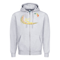 Heather Grey kite kiteboarding kiting kitesurfing kitesurf gift premium t shirt Zipper Hoodie - linhVisuals
