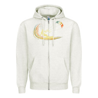 Oatmeal Heather kite kiteboarding kiting kitesurfing kitesurf gift premium t shirt Zipper Hoodie - linhVisuals