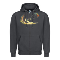 Smoke kite kiteboarding kiting kitesurfing kitesurf gift premium t shirt Zipper Hoodie - linhVisuals