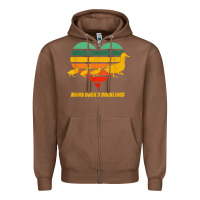 Chestnut mama duck mother of 3 duckling funny mom mommy animal lover t shirt Zipper Hoodie - linhVisuals