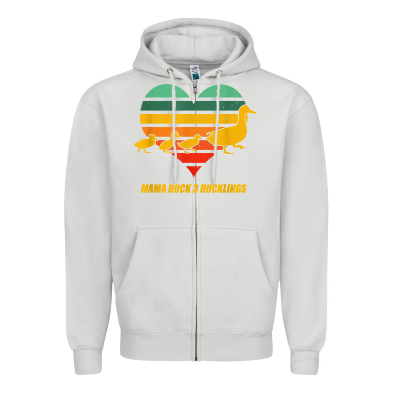 Mama Duck Mother Of 3 Duckling Funny Mom Mommy Animal Lover T Shirt Zipper Hoodie by linhVisuals | Teevron