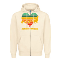 Sandshell mama duck mother of 3 duckling funny mom mommy animal lover t shirt Zipper Hoodie - linhVisuals