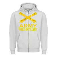 Dove Grey army field artillery branch us usa t shirt Zipper Hoodie - linhVisuals
