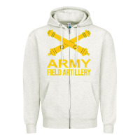 Oatmeal Heather army field artillery branch us usa t shirt Zipper Hoodie - linhVisuals