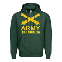 Sports Green army field artillery branch us usa t shirt Zipper Hoodie - linhVisuals