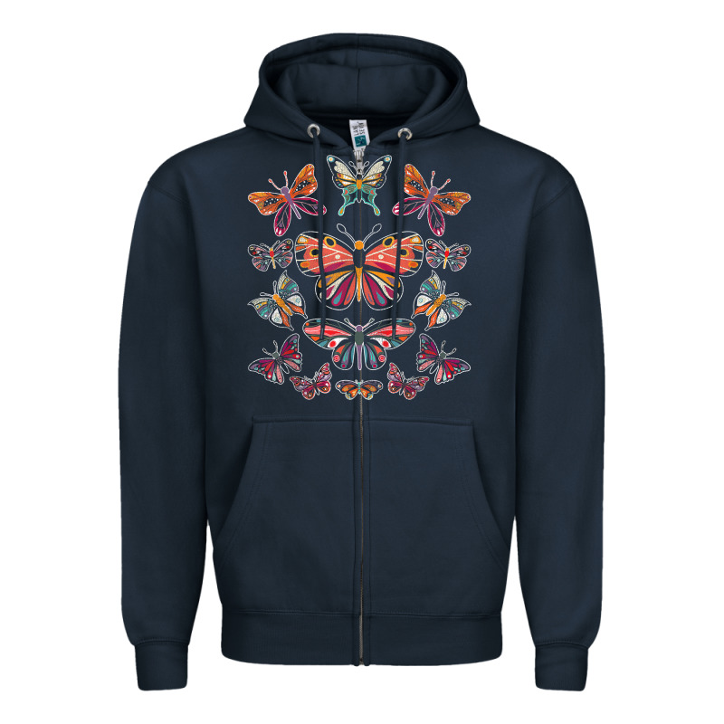 Butterfly Breeds Butterfly T Shirt Zipper Hoodie by linhVisuals | Teevron